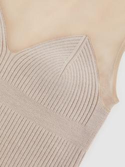Reiss Darcey Mesh Sweetheart Vest - view 2, Pink Neutral