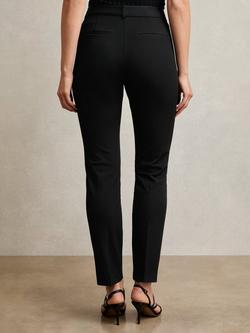 Reiss Norla Tailored Mid Rise Taper Trousers - view 2, Black