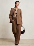 Reiss Solene Wide Leg Mid Rise Trousers