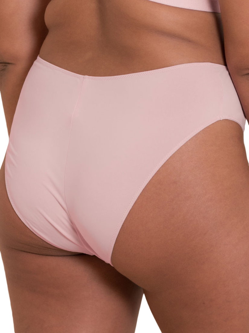 Product image 2 of 7, which shows Curvy Kate Zen Brazilian Knickers, Blush Pink, S-M