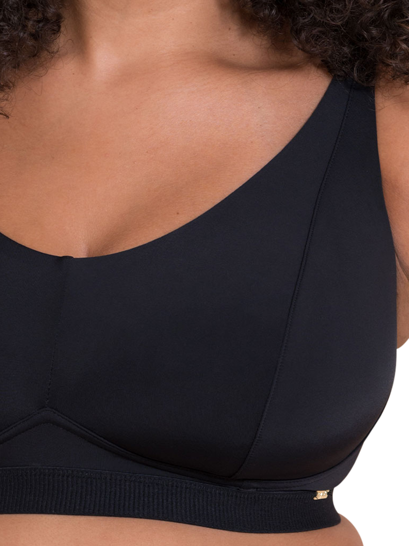 Product image 5 of 8, which shows Curvy Kate Zen Non Wired Bralette Black, Black, 30DD/E