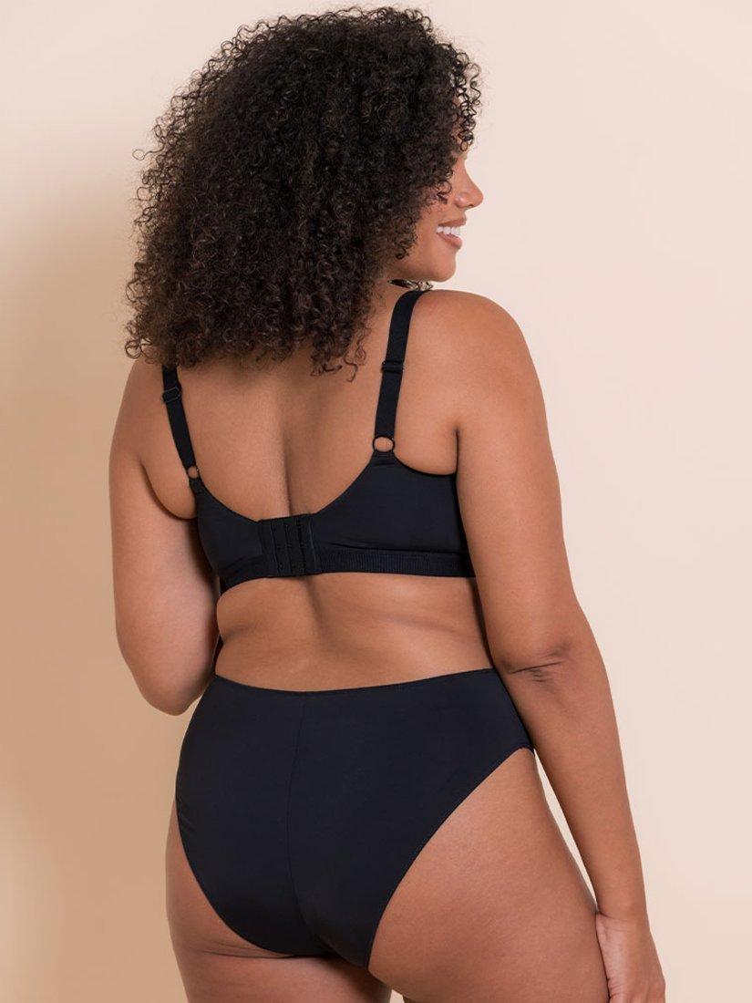 Product image 8 of 8, which shows Curvy Kate Zen Non Wired Bralette Black, Black, 30DD/E