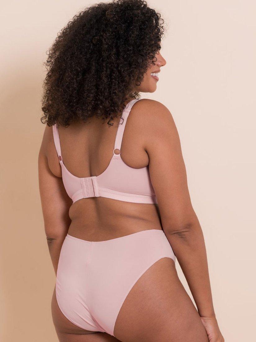 Product image 8 of 8, which shows Curvy Kate Zen Non-Wired Comfort Bralette, Blush Pink, 30DD/E