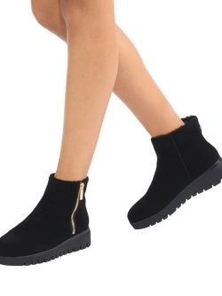 Carvela Bello Suede Ankle Boots, Black - view 2, Black