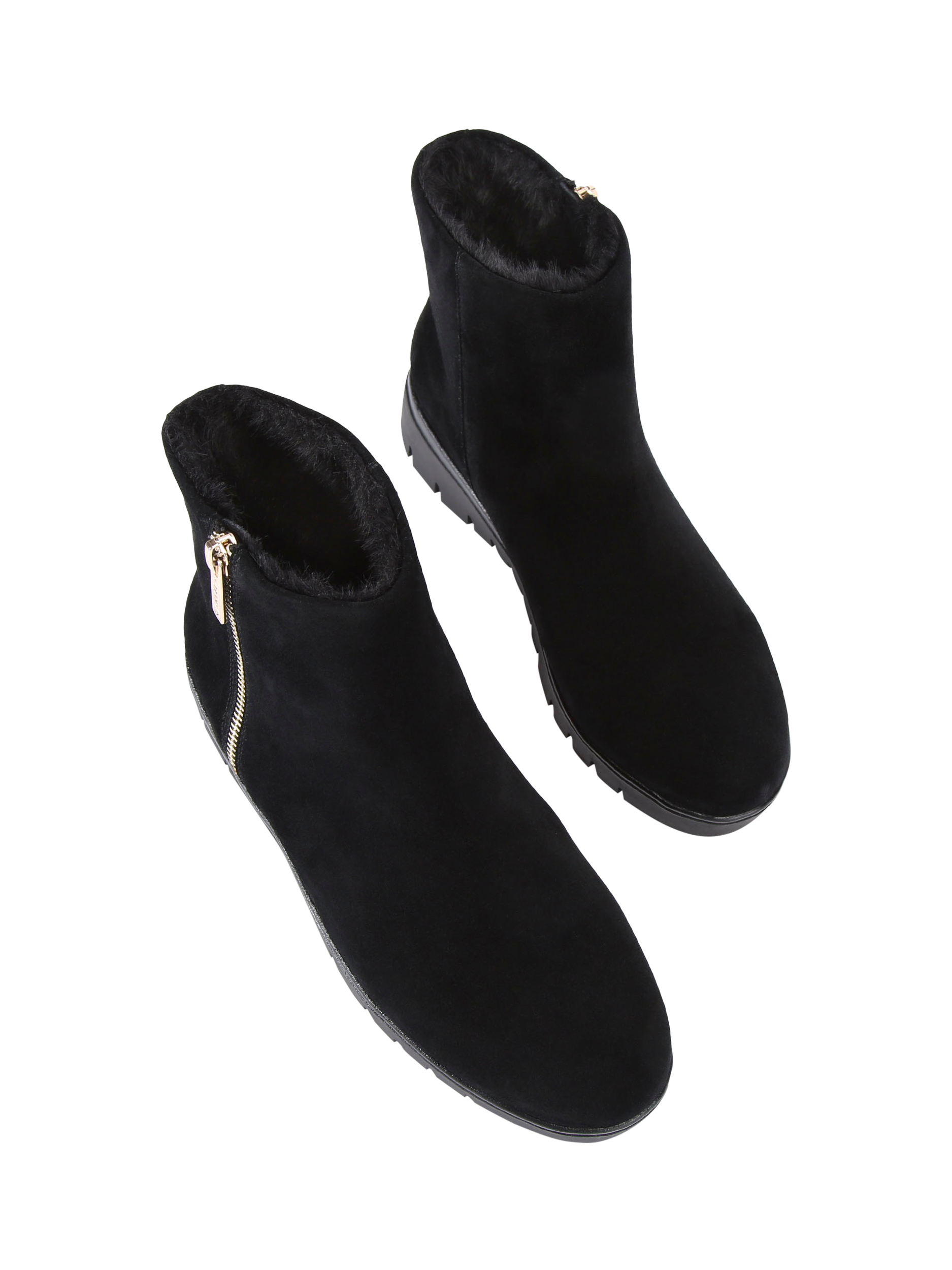 Product image 3 of 4, which shows Carvela Bello Suede Ankle Boots, Black, 3