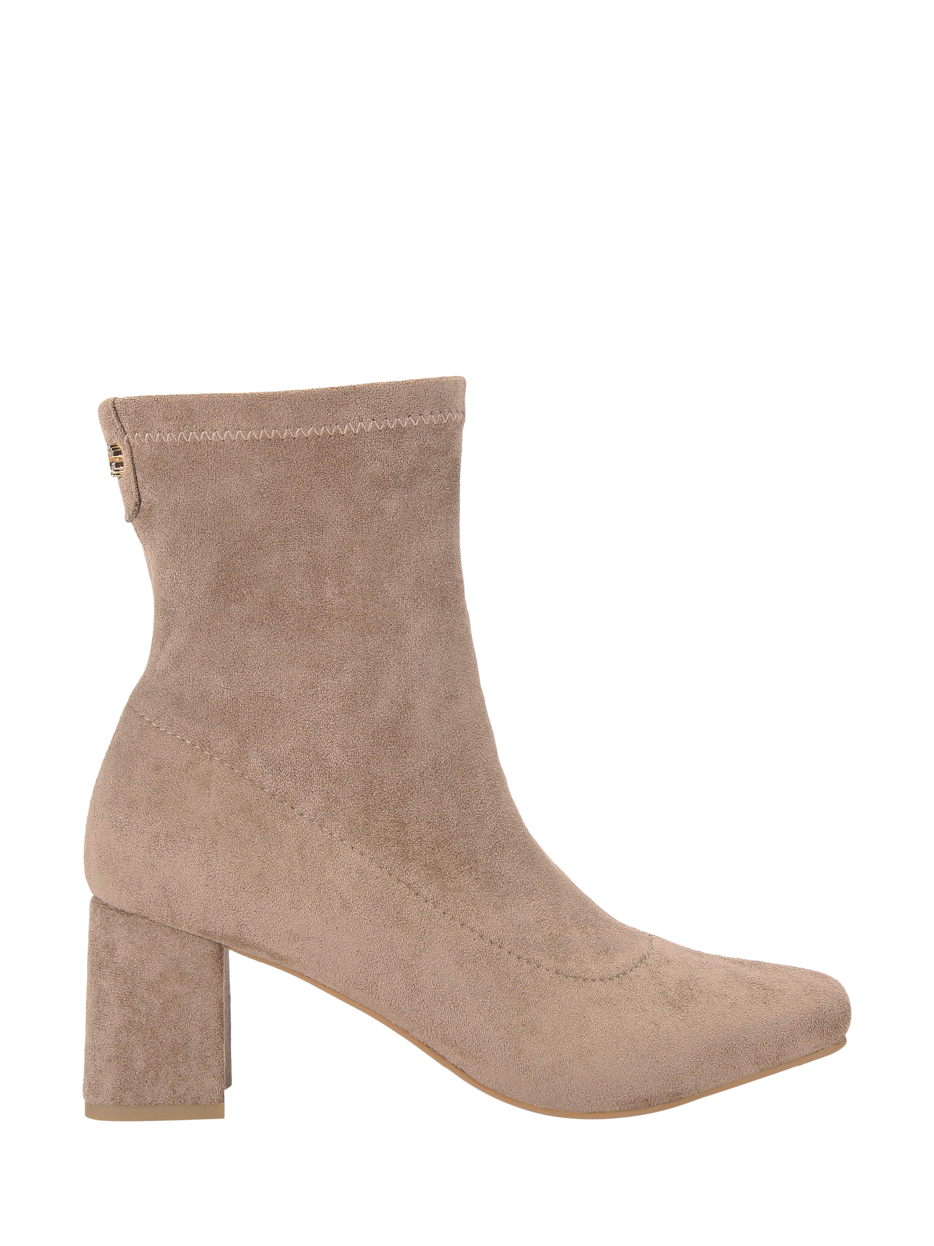 Product image 1 of 4, which shows Carvela Corsano Block Heel Ankle Boots, Taupe, 3