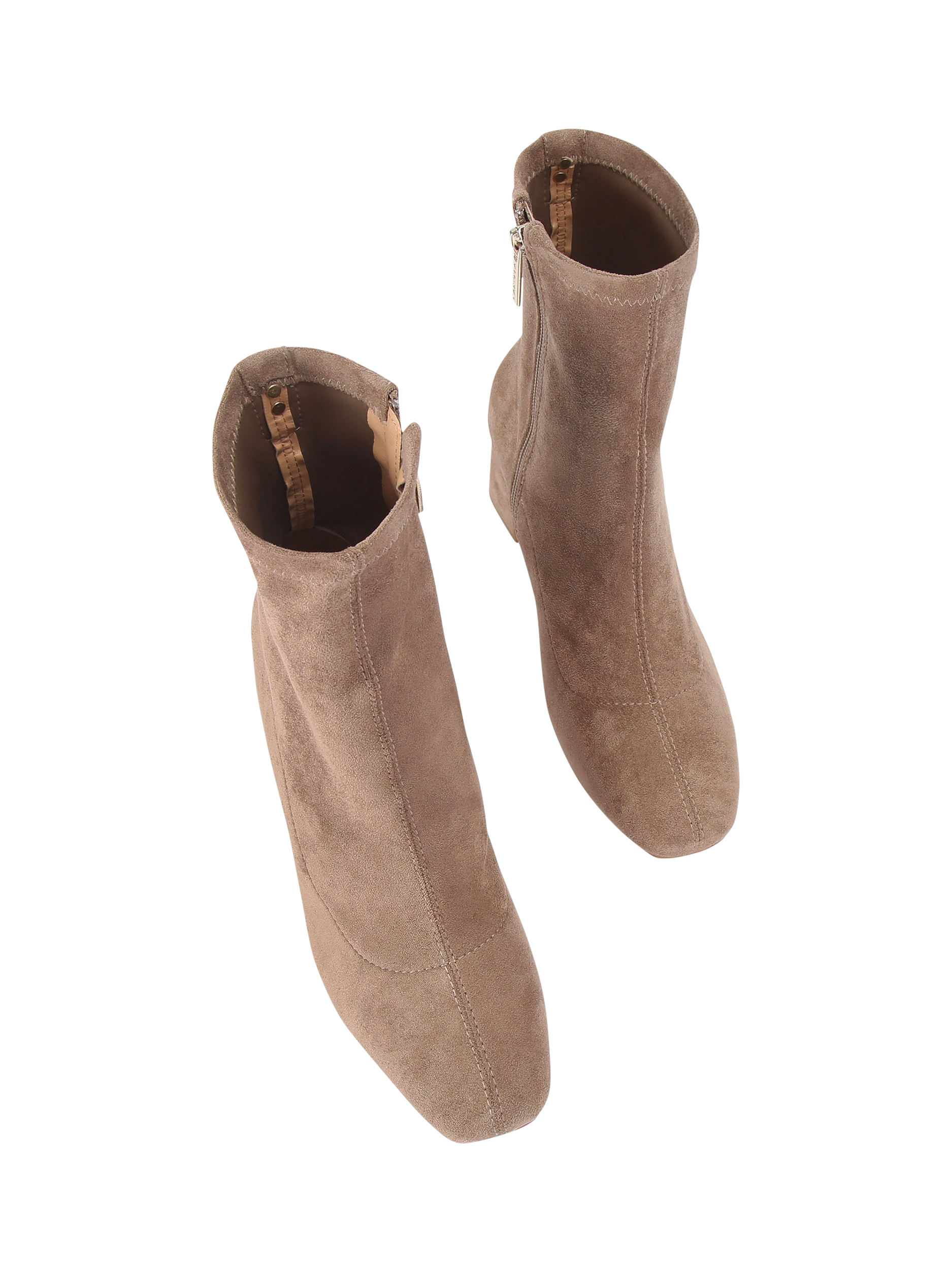 Product image 3 of 4, which shows Carvela Corsano Block Heel Ankle Boots, Taupe, 3