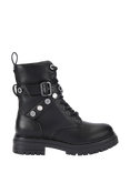 Carvela Headline Combat Coin Ankle Boots, Black
