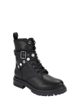 Carvela Headline Combat Coin Ankle Boots, Black