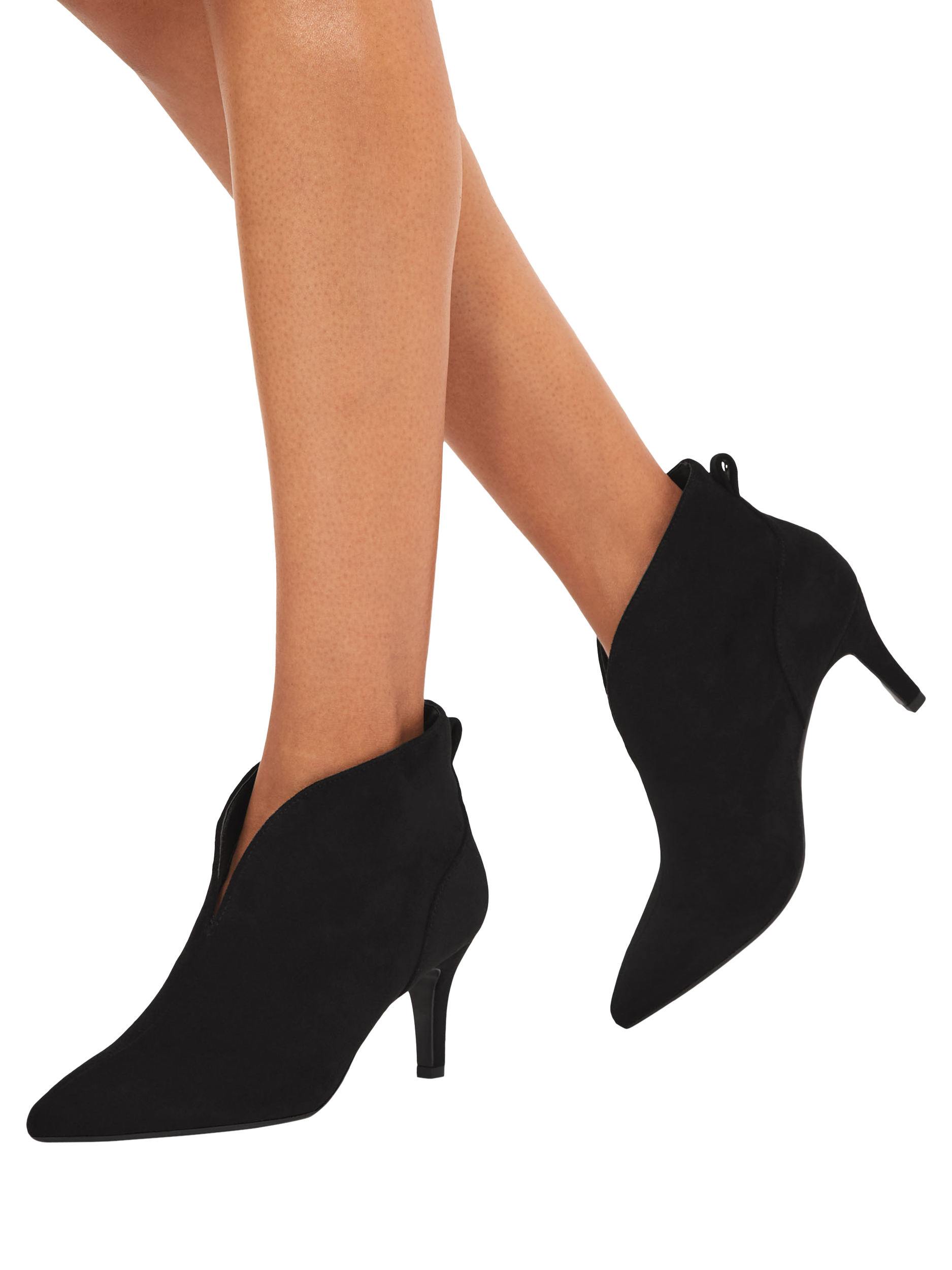 Product image 2 of 5, which shows Carvela Flute Wide Fit Shoes Boots, Black, 3