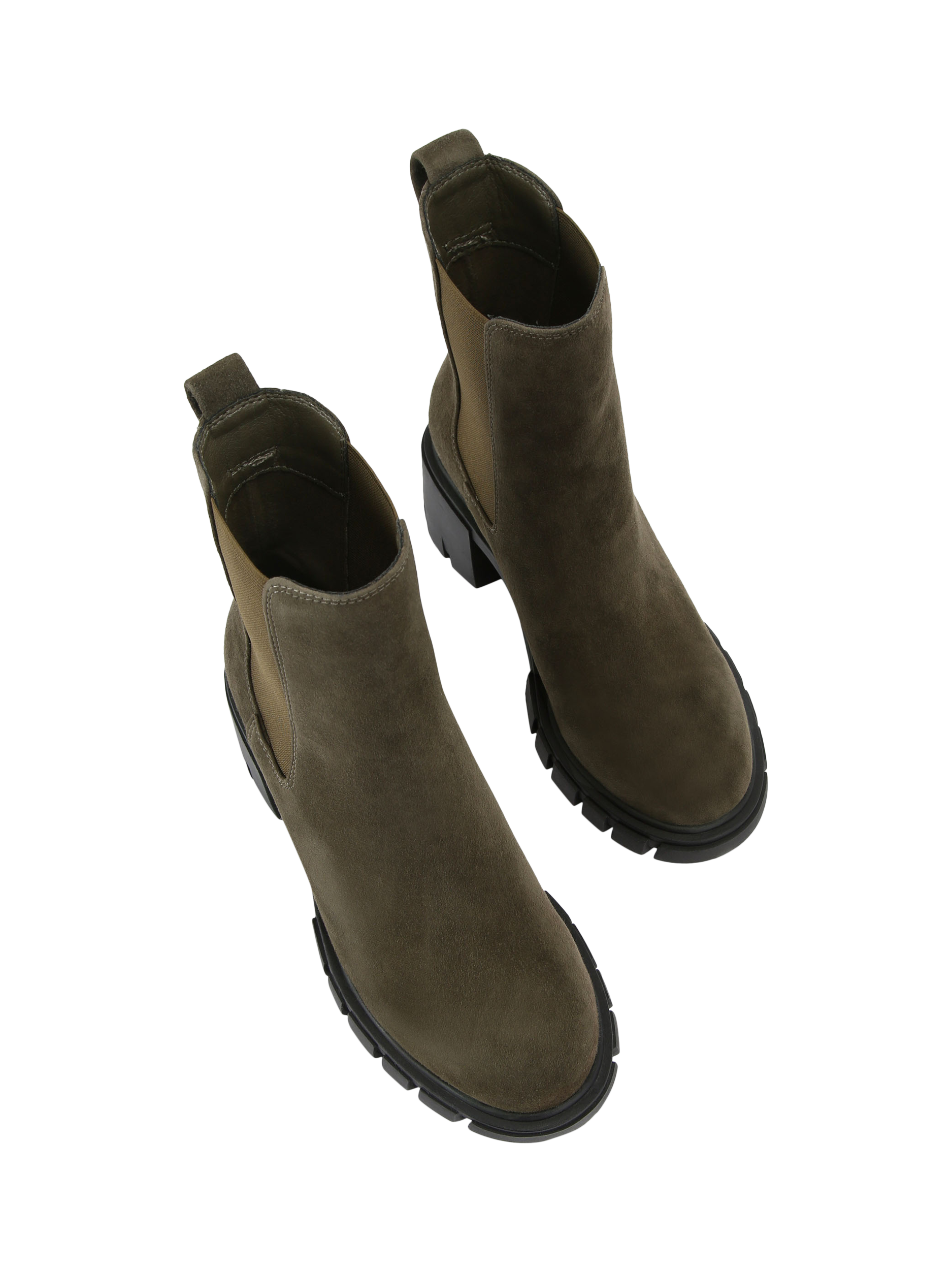 Product image 3 of 4, which shows Carvela Ignite Zip Ankle Boots, Khaki, 3