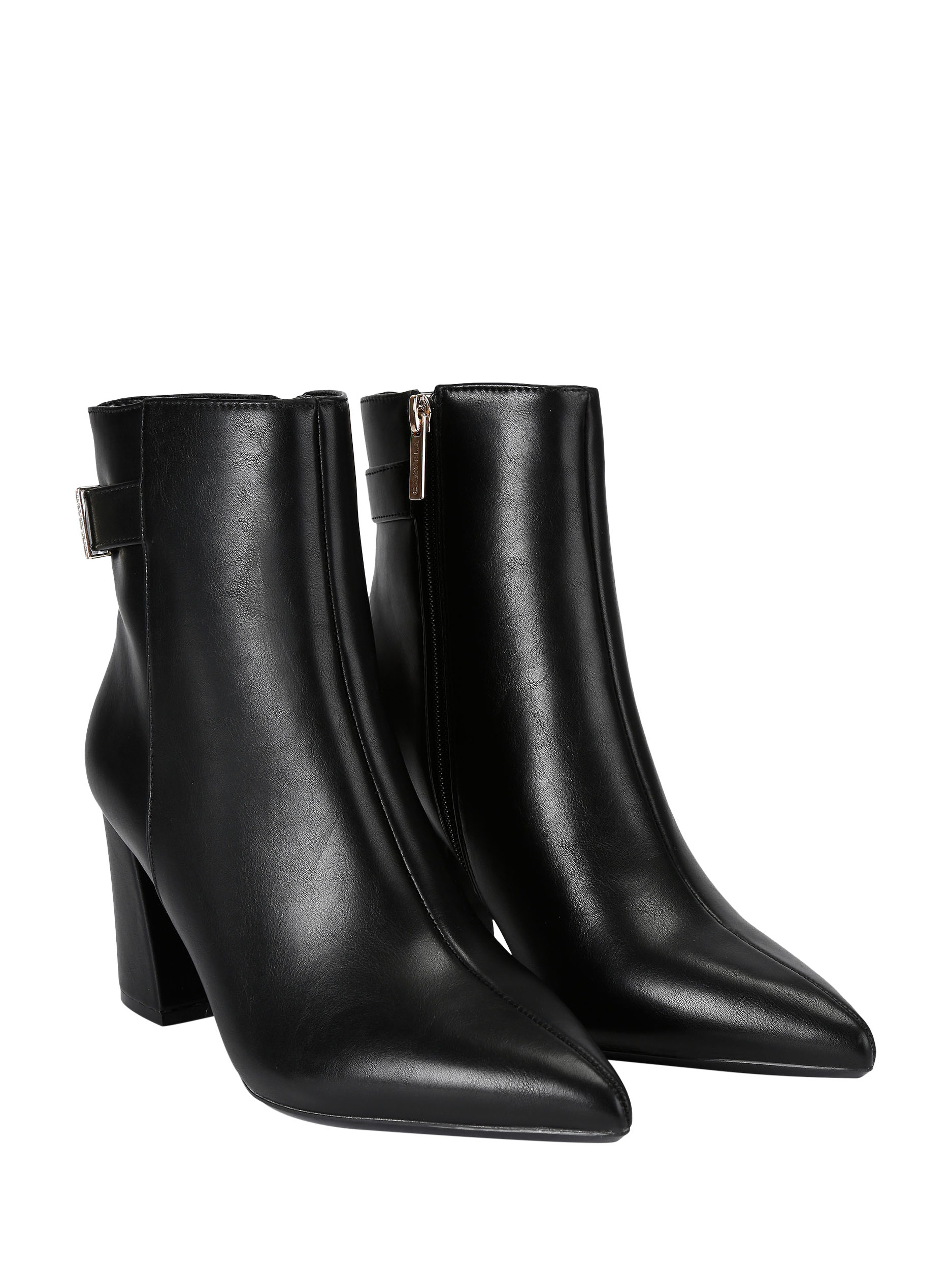 Product image 3 of 4, which shows Carvela Refined Block Heel Ankle Boots, Black, 3