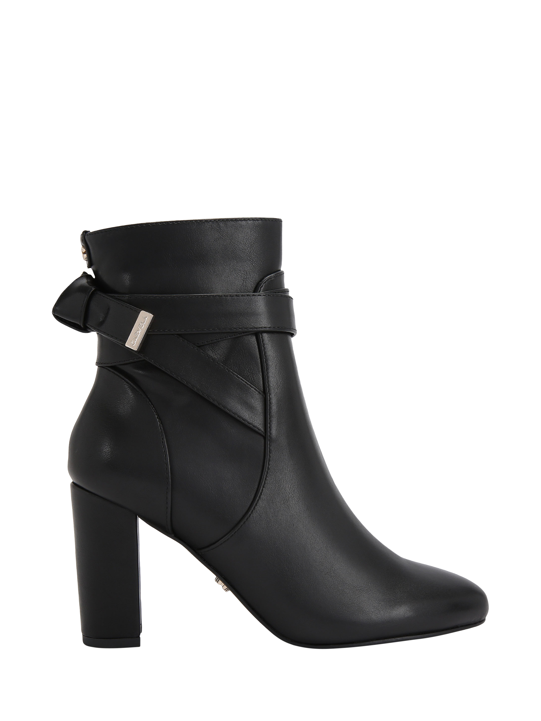 Product image 1 of 4, which shows Carvela Tempt Heeled Ankle Boots, Black, 3