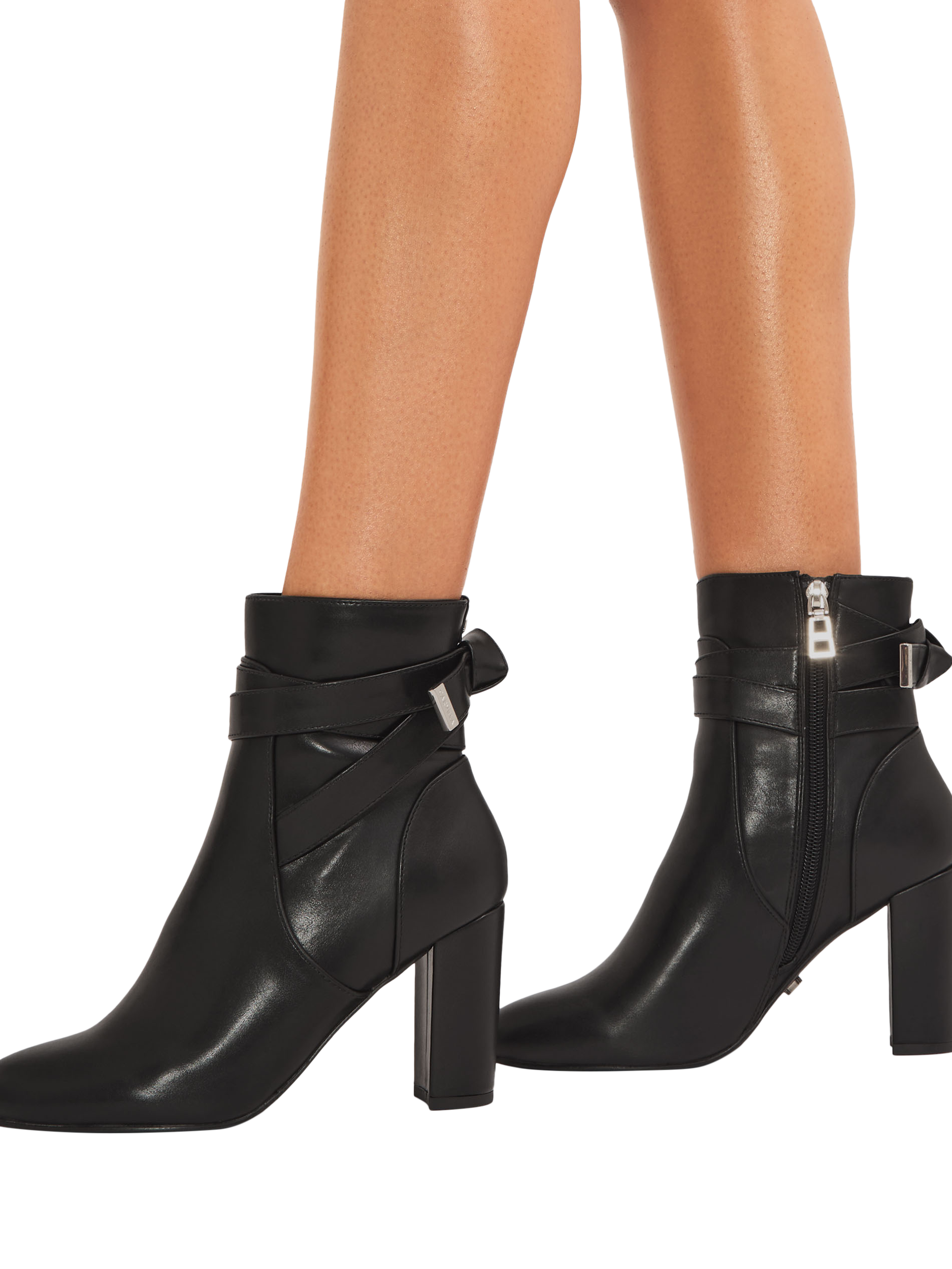Product image 2 of 4, which shows Carvela Tempt Heeled Ankle Boots, Black, 3