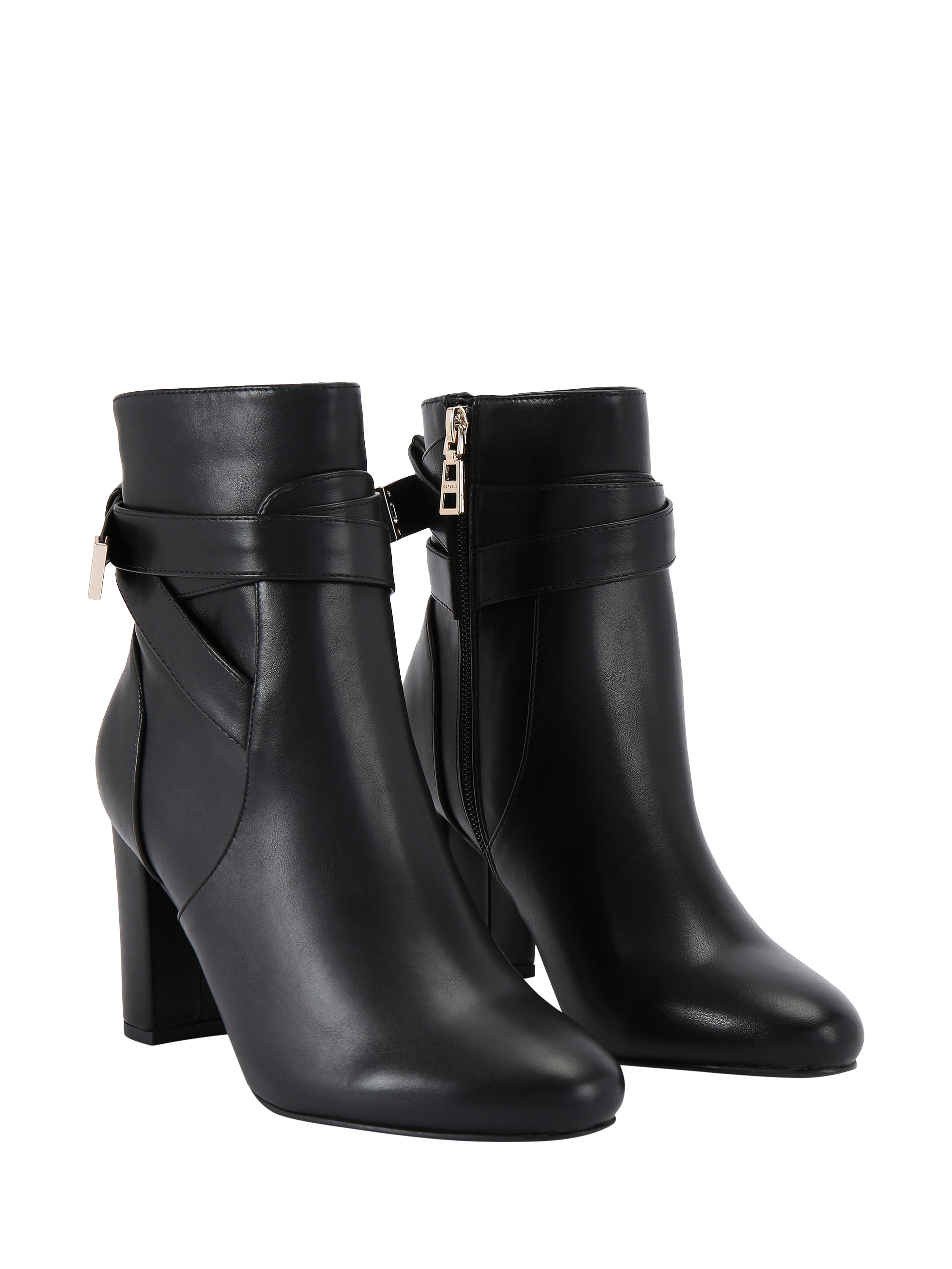 Product image 3 of 4, which shows Carvela Tempt Heeled Ankle Boots, Black, 3