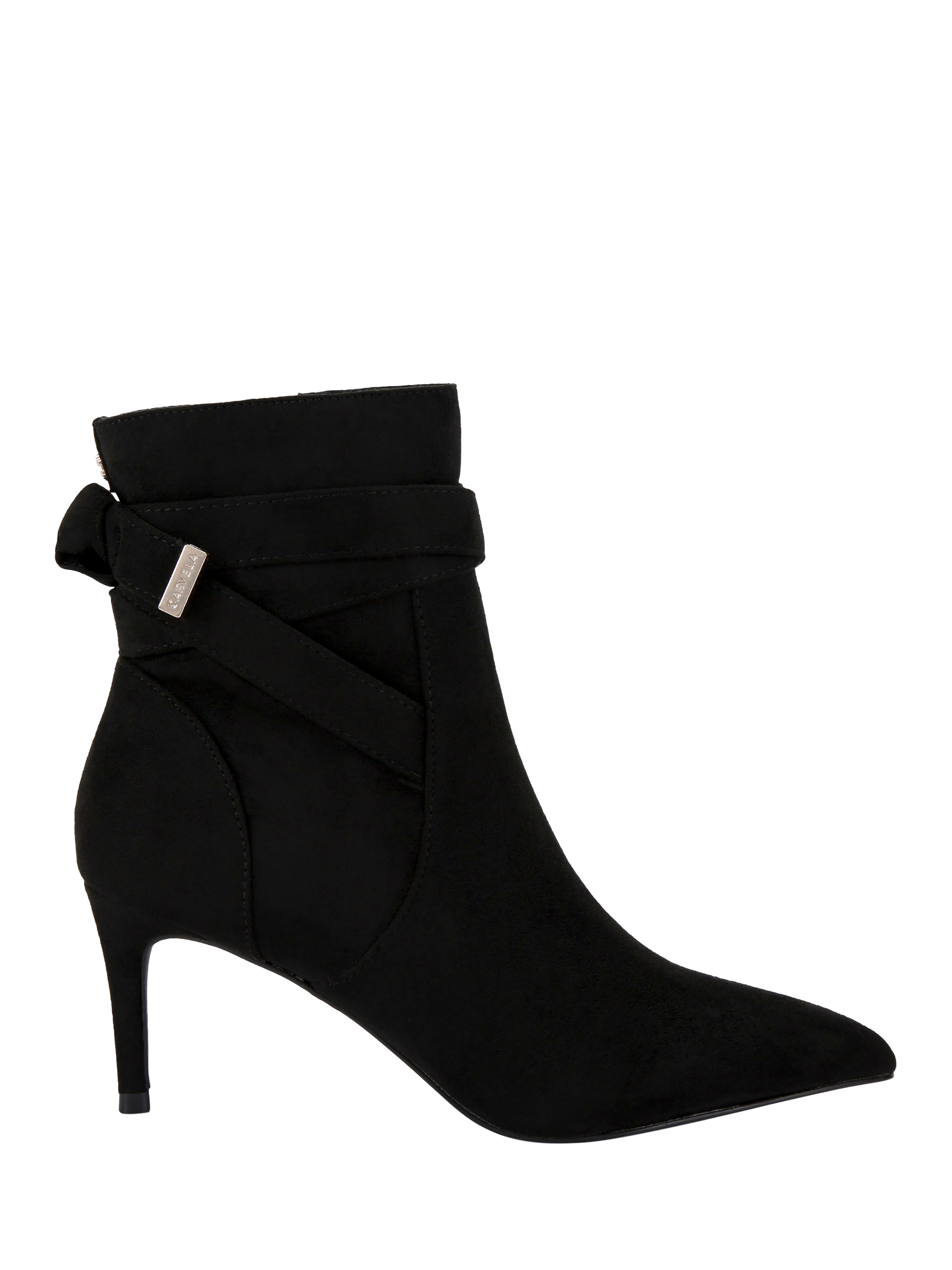 Product image 1 of 4, which shows Carvela Tempt Stilletto Heel Ankle Boots, Black, 3