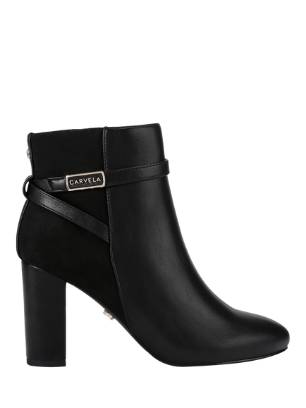 Carvela Tempt Trim Ankle Boots, Black, Black