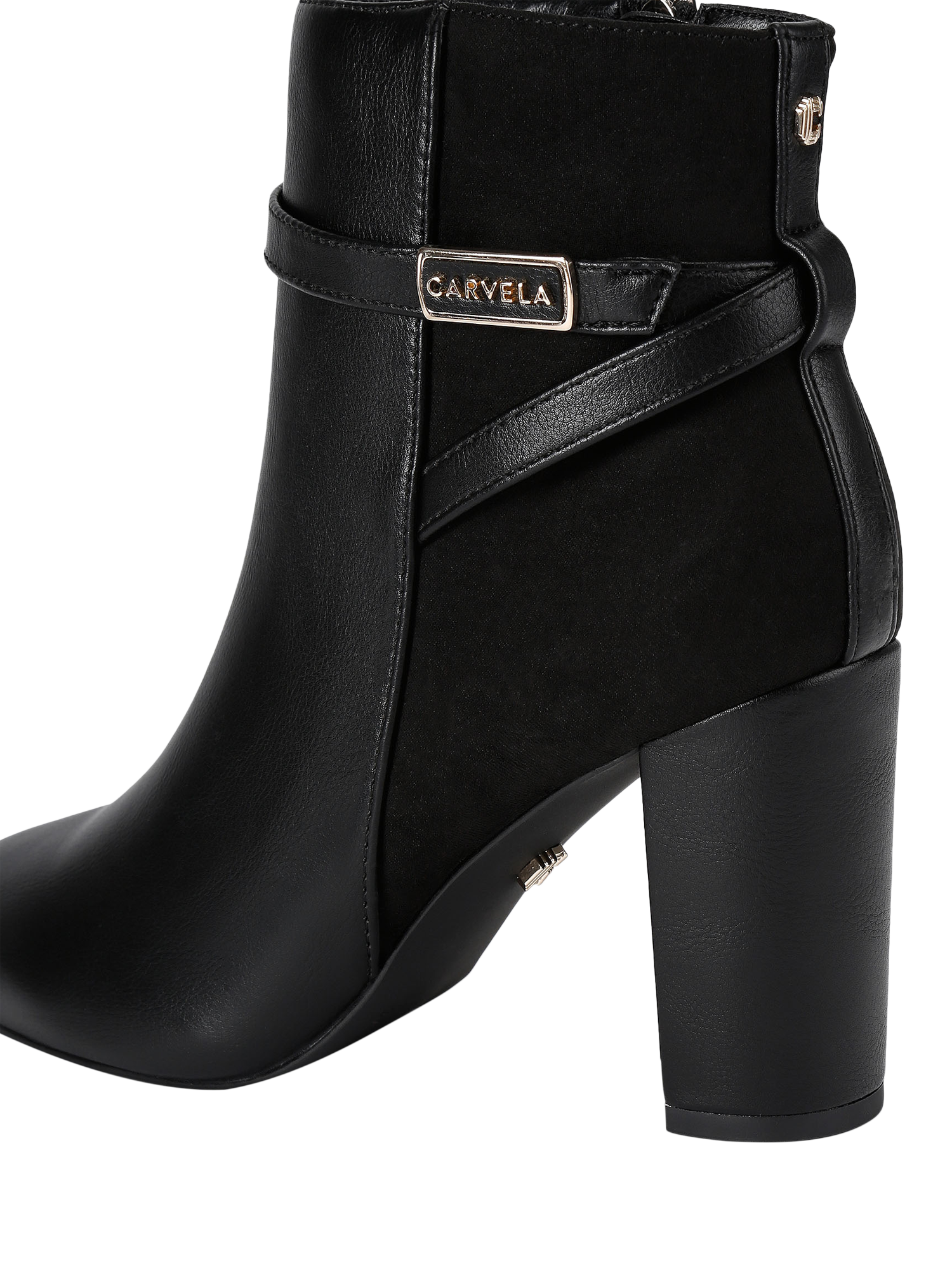 Product image 3 of 4, which shows Carvela Tempt Trim Ankle Boots, Black, 3