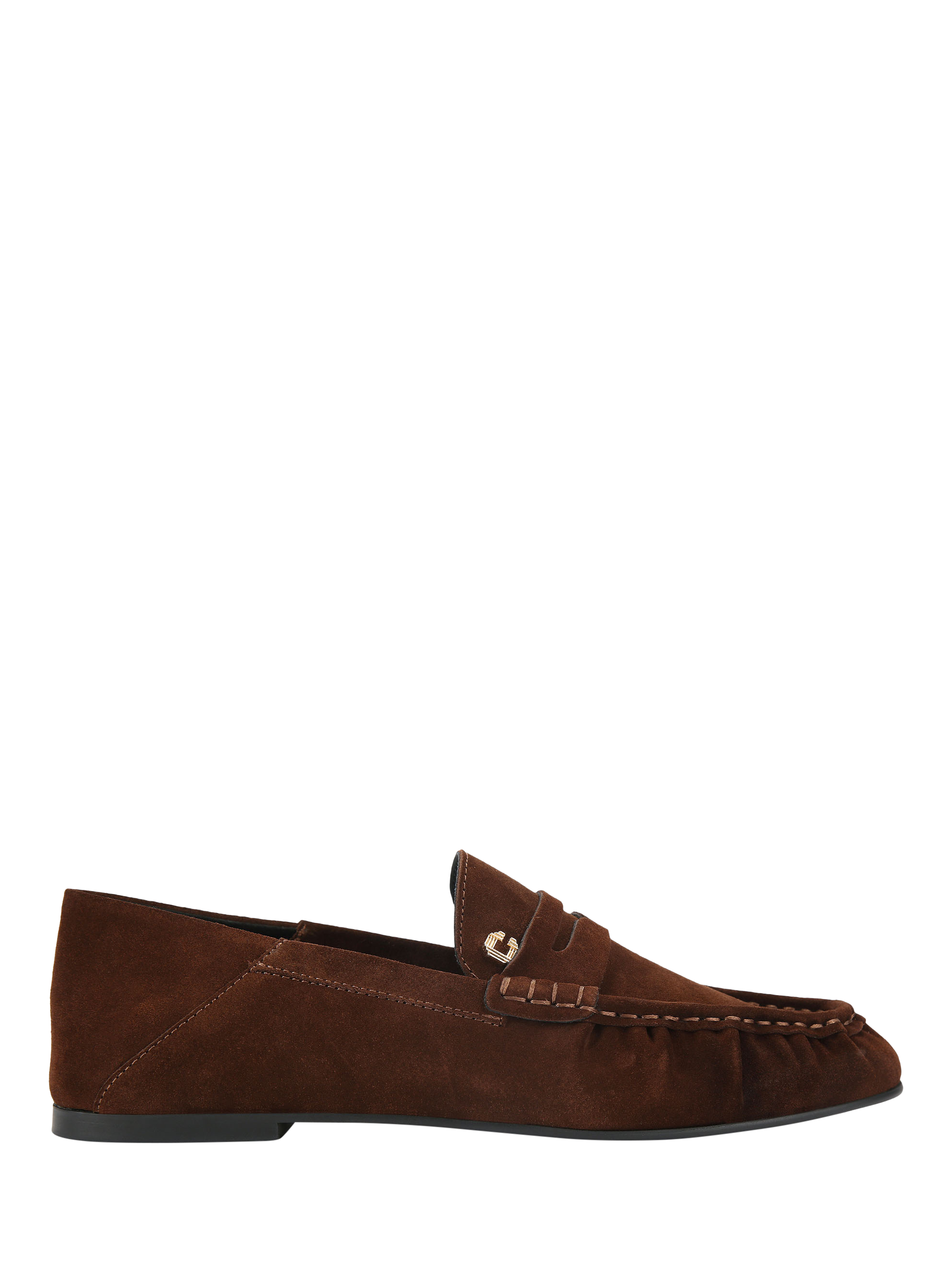 Product image 1 of 4, which shows Carvela Marigold Suede Loafers, Brown, 3