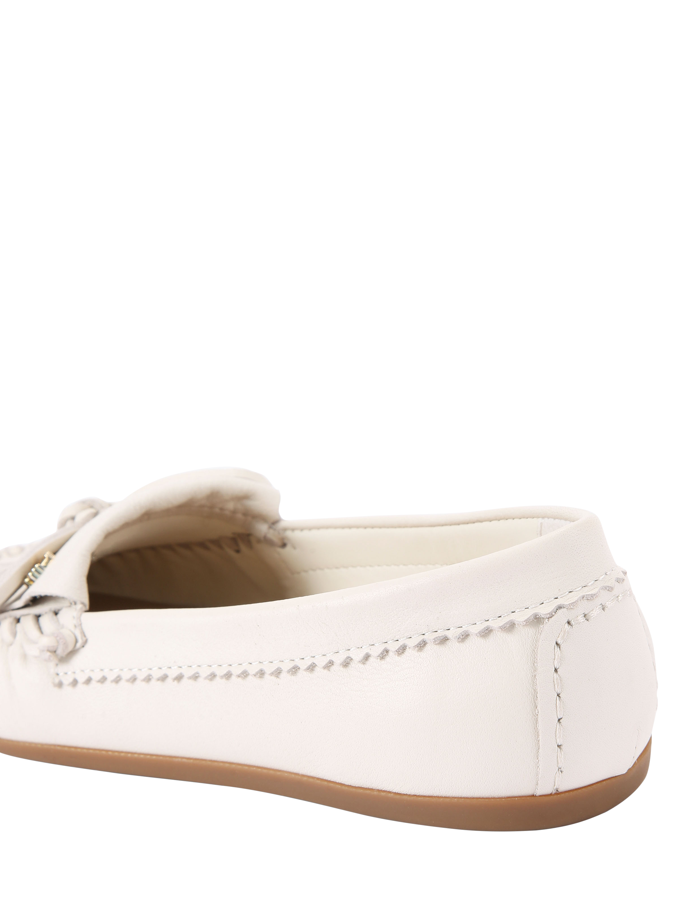 Product image 3 of 4, which shows Carvela Nila Leather Loafers, Bone, 3