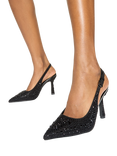 KG Kurt Geiger Adina Embellished Slingback Court Shoes