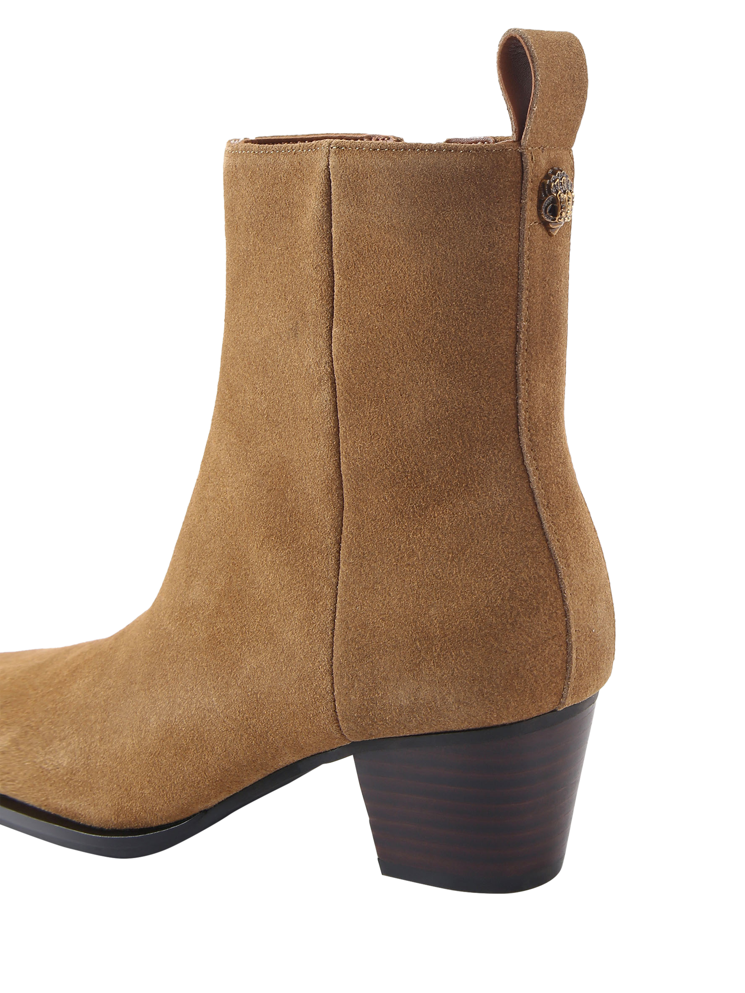 Product image 4 of 5, which shows Kurt Geiger London Mini Eagle Suede Ankle Boots, Tan Comb, 3