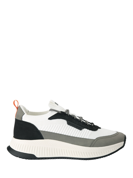 KG Kurt Geiger Jasper Lace Up Trainers, White/Comb