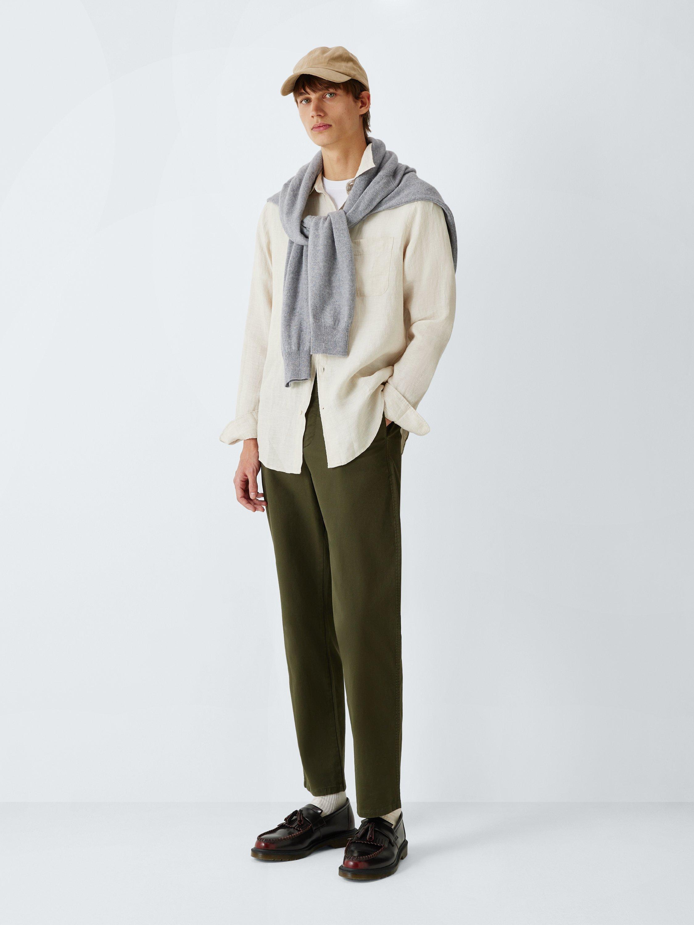 Product image 3 of 6, which shows John Lewis Regular Fit Linen Shirt, Natural, S