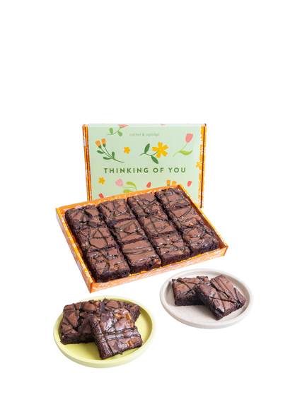 Cutter & Squidge Ultimate Fudge Brownie Box, Thinking Of You Sleeve