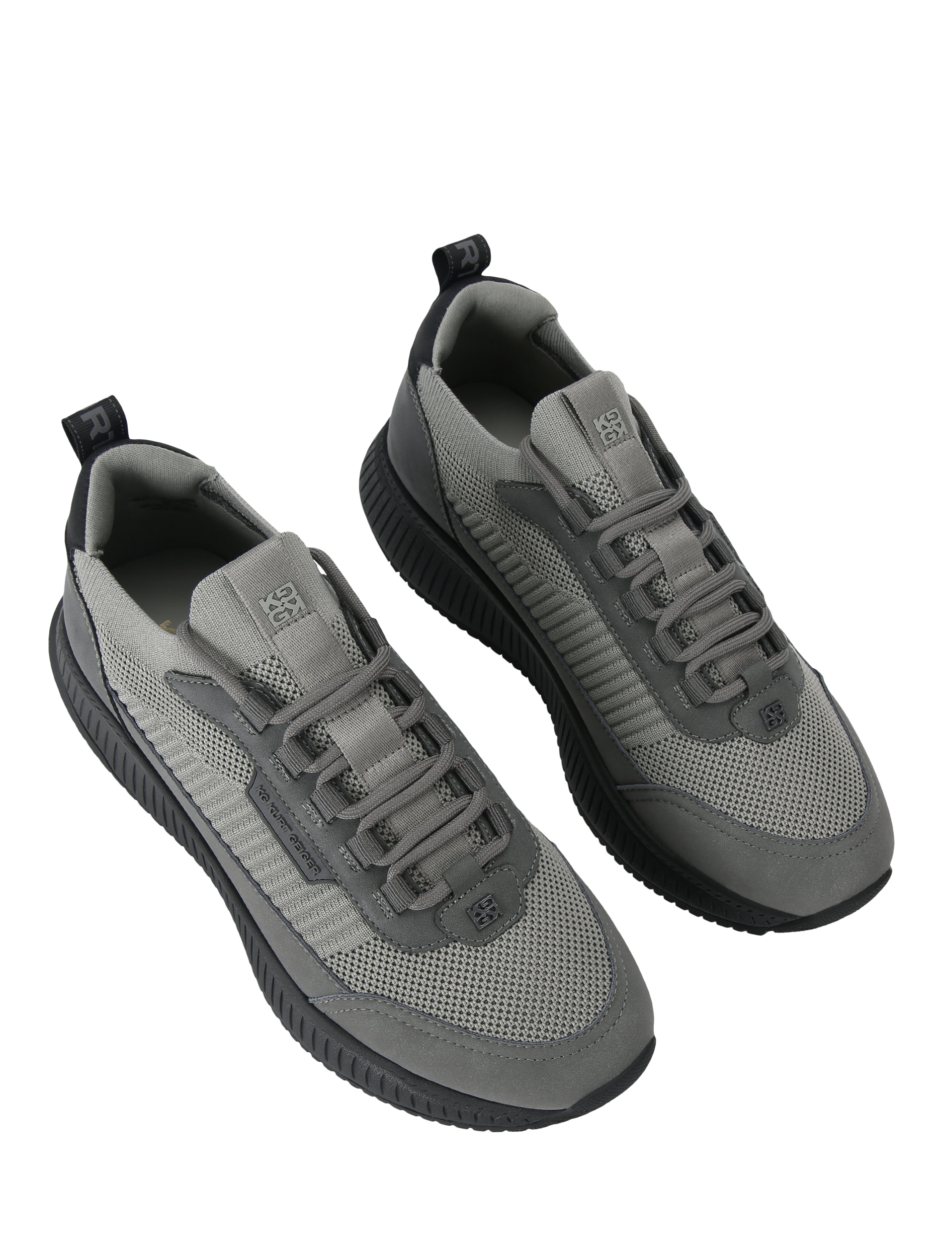Product image 3 of 4, which shows KG Kurt Geiger Jasper Lace Up Trainers, Grey, 7
