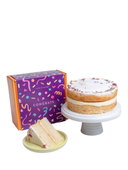 Cutter & Squidge Lemon Drizzle Sponge Cake, Congratulations Sleeve