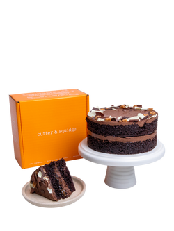 Cutter & Squidge Chocolate Fudge Caramel Cake, No Sleeve