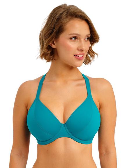 Freya Jewel Cove Underwired Bikini Top, Moonstone - view 2, Moonstone