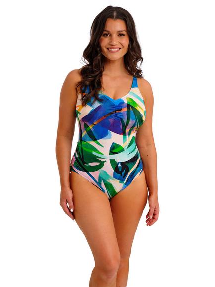 Fantasie Molokai Shores Underwired V-Neck Swimsuit, Multi, Multi