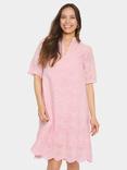 Saint Tropez GeleksaSZ Short Sleeve Cotton Dress, Pink Nectar