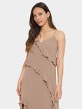 Saint Tropez Lilian Strappy Ruffle Midi Dress, Antler