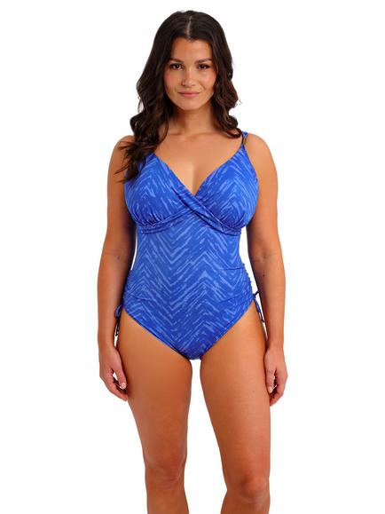 Fantasie Punta Mita Underwired Plunge Swimsuit, Sapphire, Sapphire