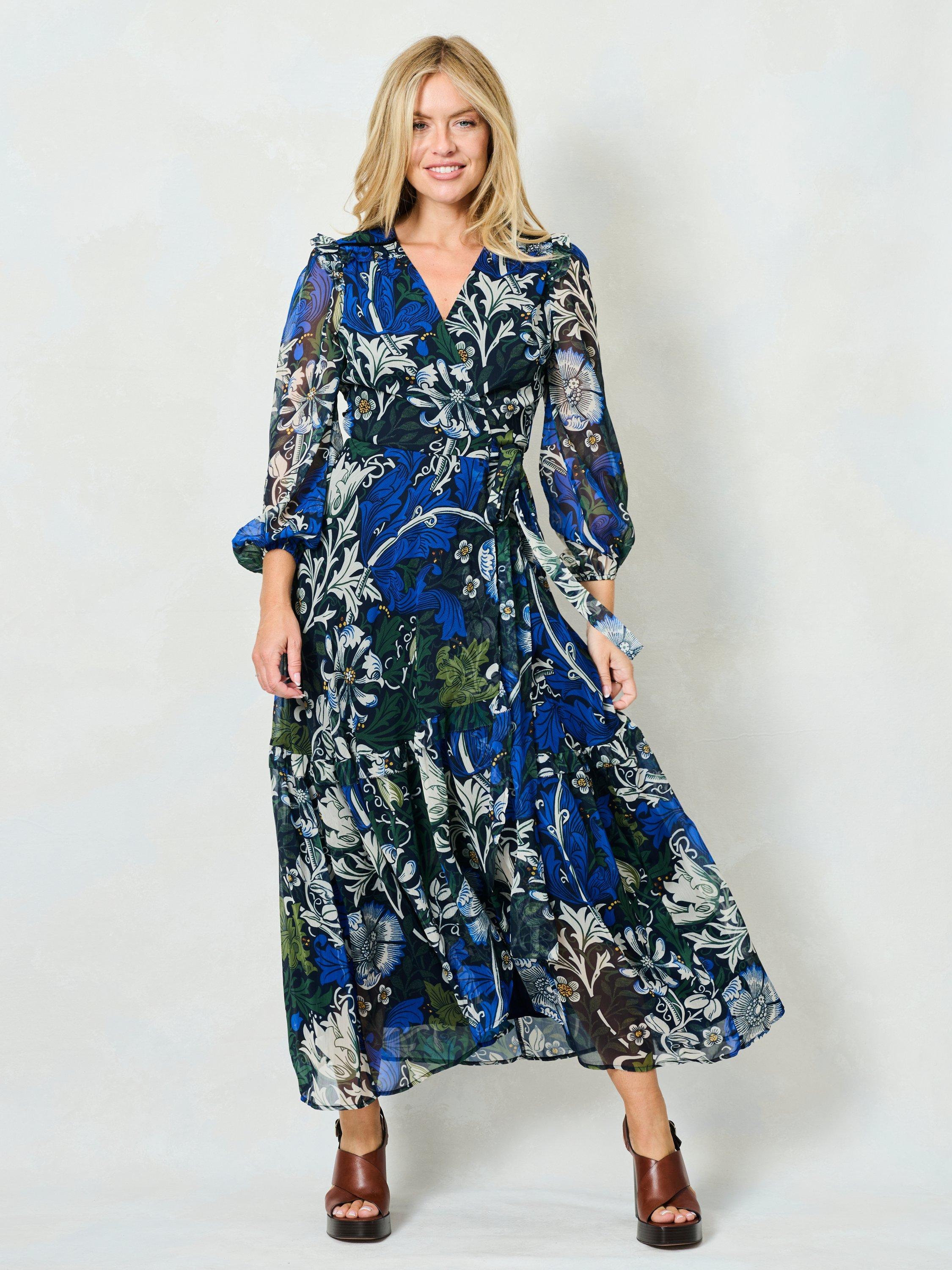 corset short dress Blu Pepper Floral Stripe Clip Dot Sweetheart Mini Formal Dress Catos Clothing FINAL SALE Navy Sizes Color:As the picture