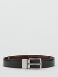 Mango Emili Leather Belt, Black