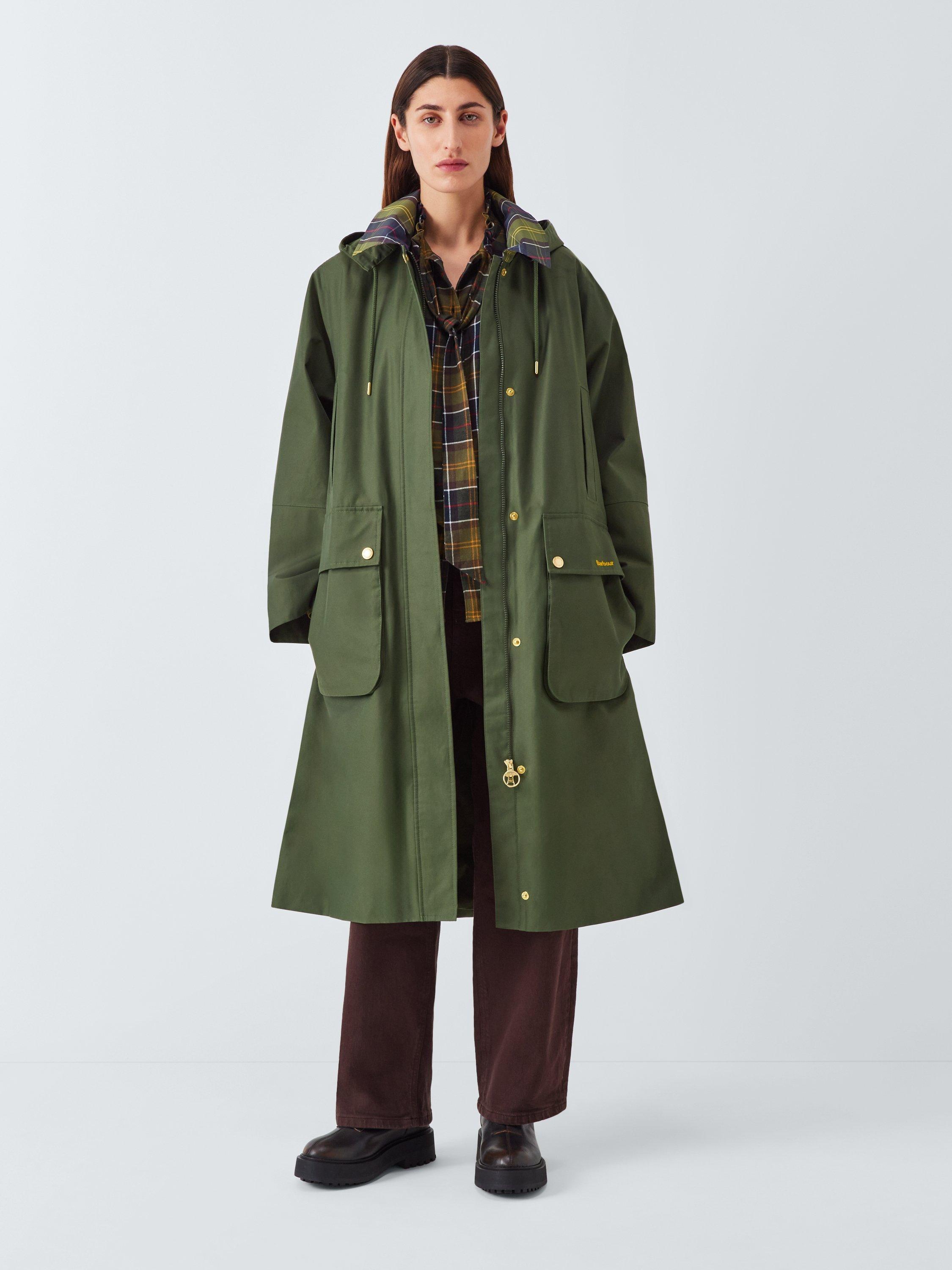 Product image 1 of 6, which shows Barbour Crosby Waterproof Jacket, Olive, 14