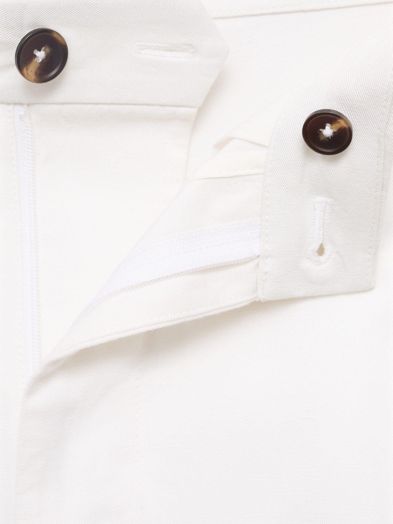 Product image 8 of 8, which shows Mango Banarea Knee Length Shorts, Natural White, 30