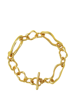 Ottoman Hands Etta T-Bar Link Chain Bracelet, Gold, Gold