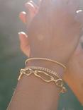 Ottoman Hands Etta T-Bar Link Chain Bracelet, Gold