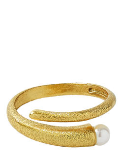 Ottoman Hands Avalon Swirl Pearl Ring, Gold, Gold