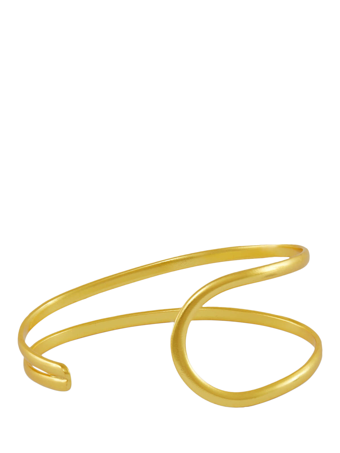 Product image 1 of 4, which shows Ottoman Hands Nefeli Flow Cuff Bracelet, Gold, One Size