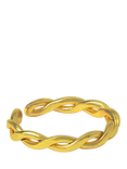 Ottoman Hands Blair Twist Chain Ring, Gold