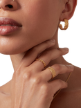 Ottoman Hands Blair Twist Chain Ring, Gold