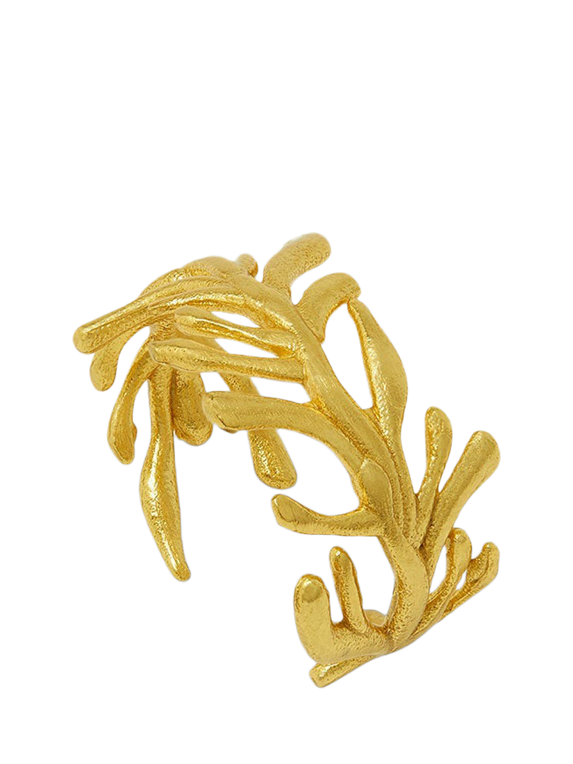 Product image 1 of 4, which shows Ottoman Hands Zephyr Textured Ring, Gold, One Size