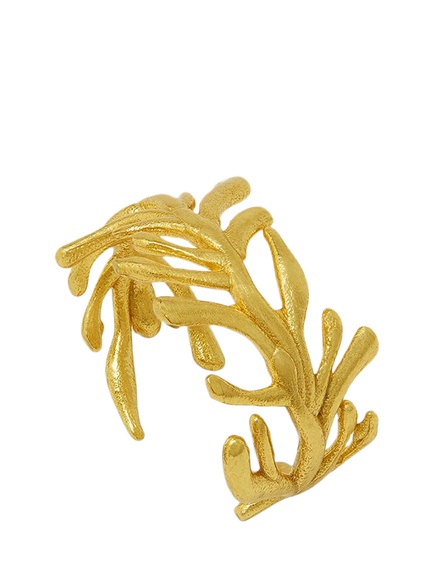 Ottoman Hands Zephyr Textured Ring, Gold, Gold