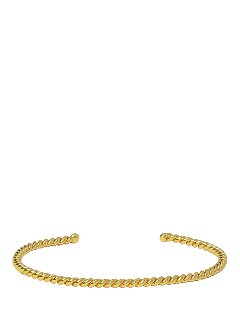 Product image 1 of 1, which shows Ottoman Hands Elodie Twisted Cuff Bracelet, Gold, One Size